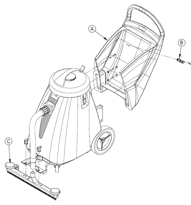 Handle assembly diagram