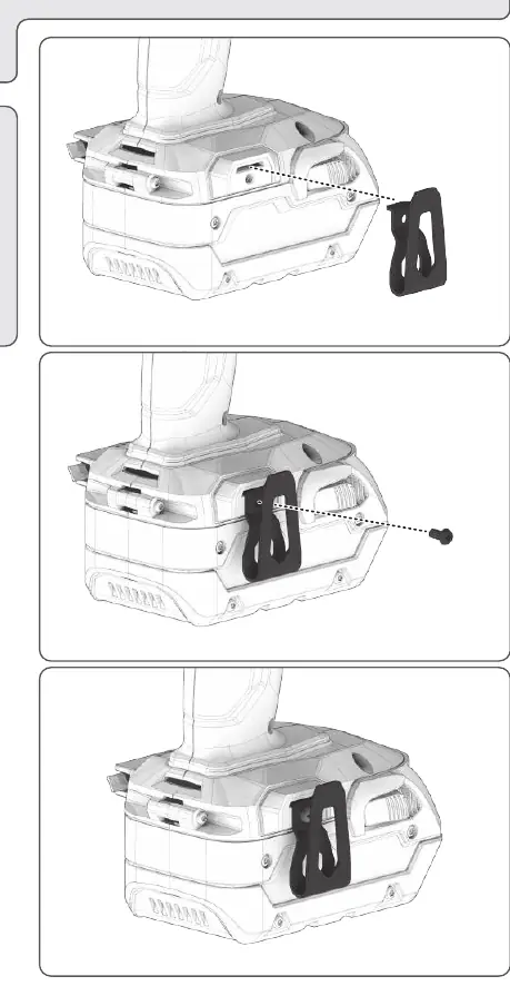 Belt clip installation