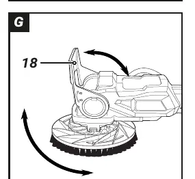 Fig G: Adjusting tilt angle