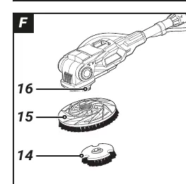 Fig F: Attaching/changing the brush