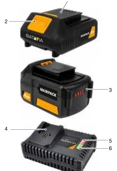 Battery and charger components overview