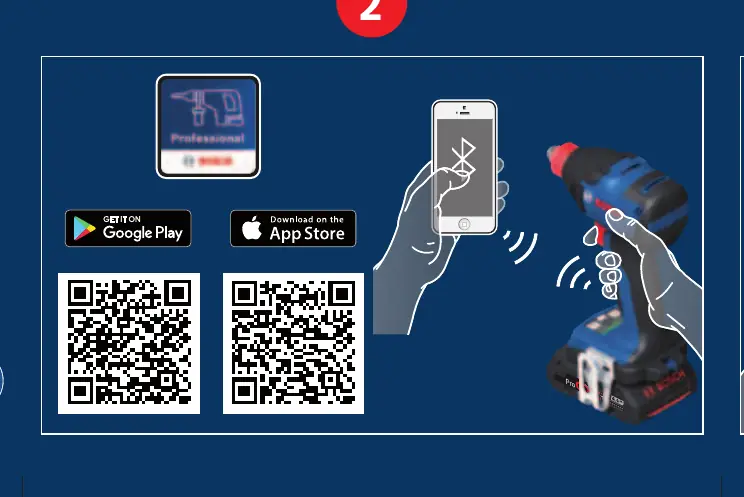 Connecting the tool to the smartphone app