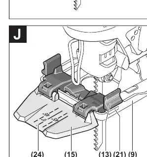 Adjusting the cutting angle.