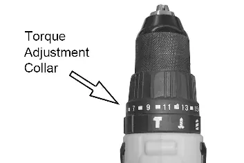 Torque adjustment collar