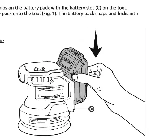 Attaching the battery pack