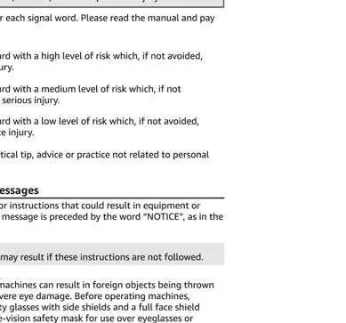 Understand signal words and eye protection requirements