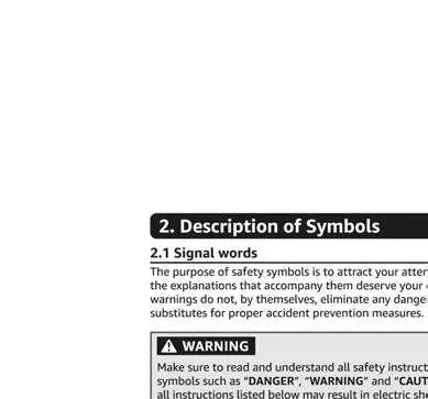 Learn the meaning of safety symbols