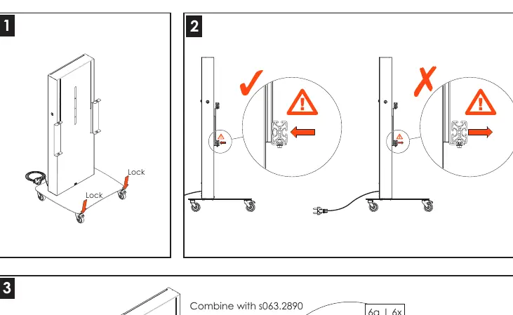 Mounting the interface to the trolley