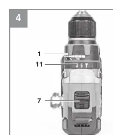 Torque and gear settings