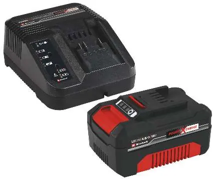 Einhell 18V 4.0Ah PXC Starter Kit components