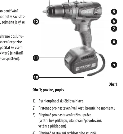 Drill components (Obr. 1)