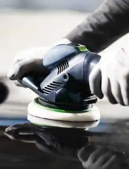 Using the ROTEX RO150 for polishing.