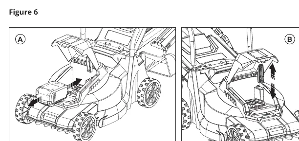 Battery and safety key insertion