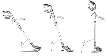 Adjusting the angle of the motor head.