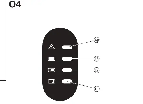 Battery status indicator
