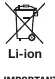 Disposal symbol for lithium-ion batteries