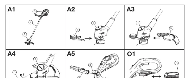 Assembly steps A1-A5