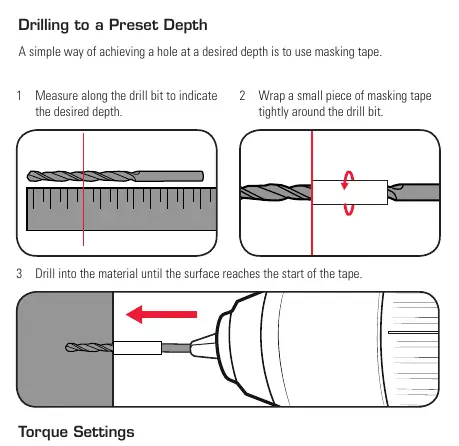 Drilling to a preset depth
