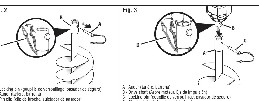 Assembling the auger bit