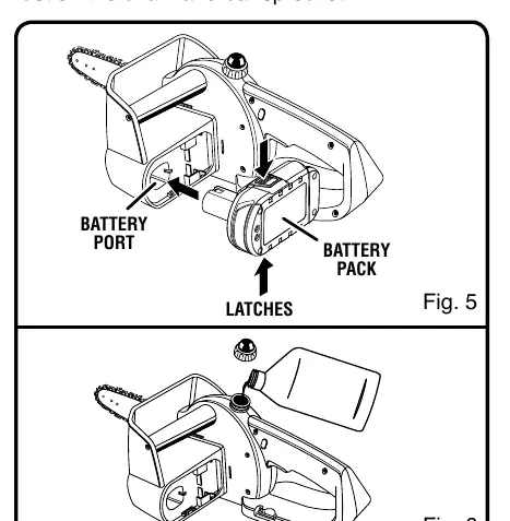 Battery pack installation