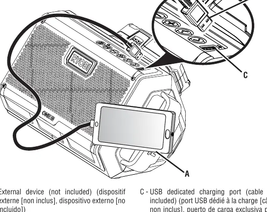 USB charging (Fig 4)