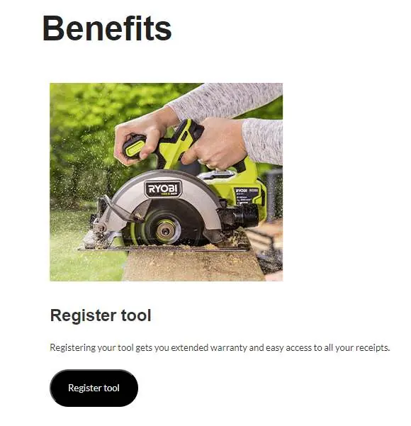 Select the 'Register tool' option.