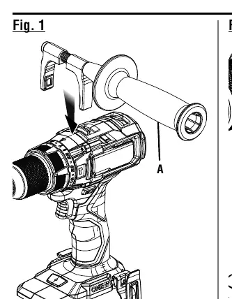 Installing the auxiliary handle