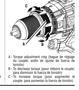 Torque adjustment ring
