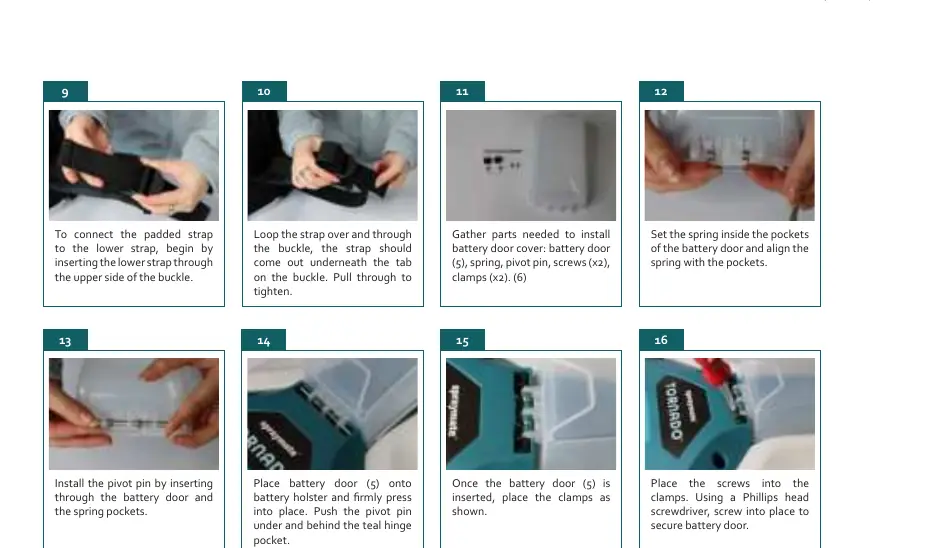 Battery door assembly