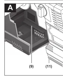 Attaching the dust extraction unit