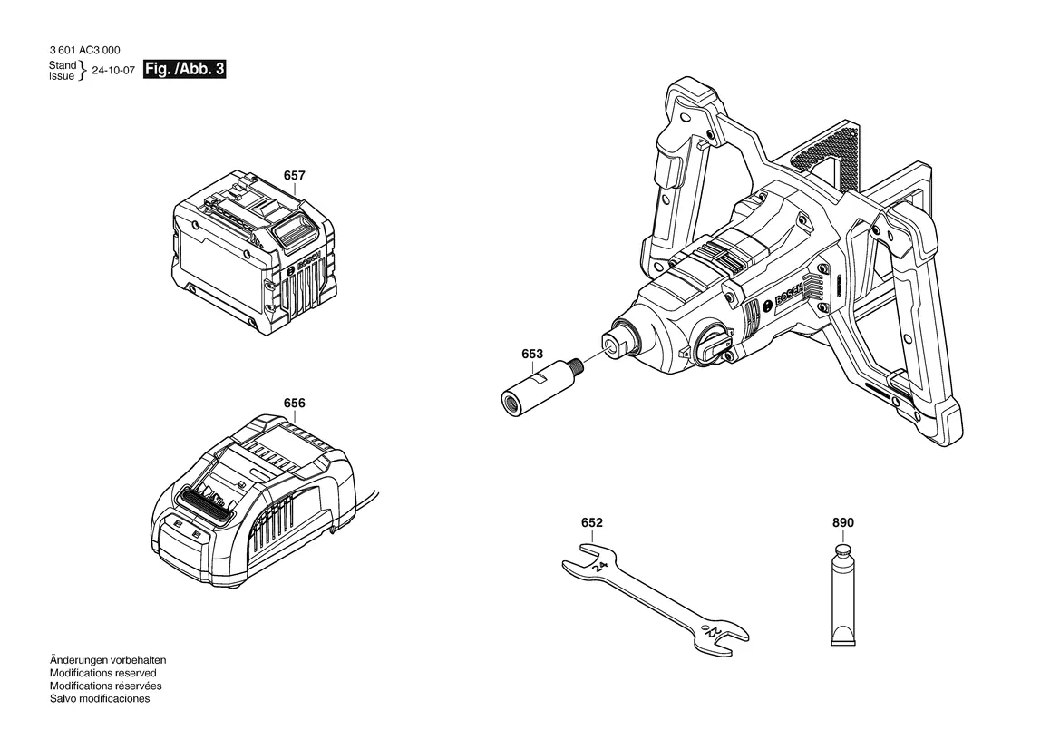 Overview of the battery, charger, and standard accessories.