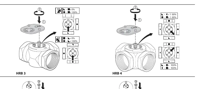 Valve positioning (Step 2)