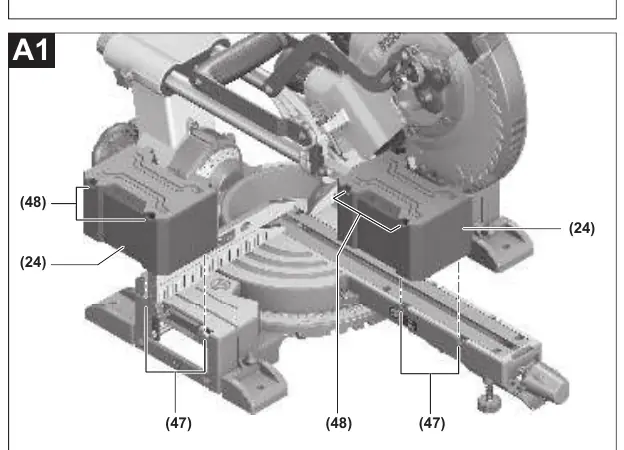 Installing workpiece supports (A1)