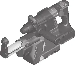 Bosch GBH 18V-26 F with GDE 18V-16 dust extraction
