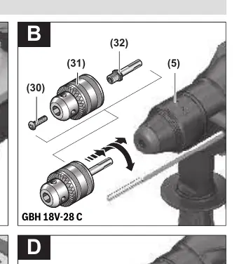 Changing the chuck