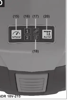 User interface controls (GDR 18V-215)