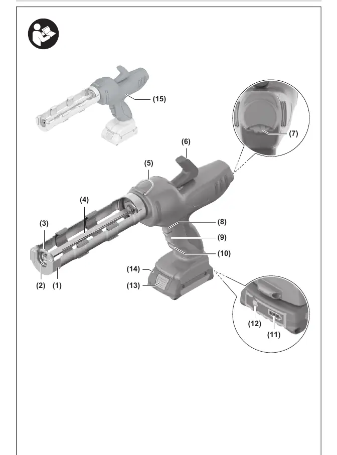 Main components of the GCG 18V-310