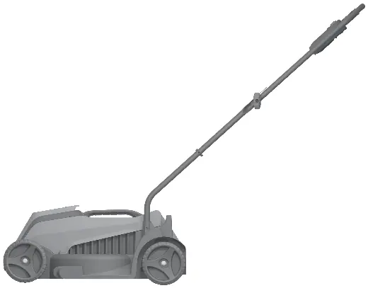 Assembled lawnmower profile