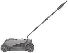 Operate the lawnmower without the grass collection box attached.
