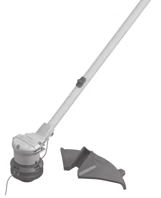 Align the protective guard with the trimmer head.