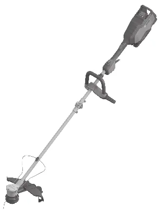 Overview of the GRT 18V-40 trimmer components.