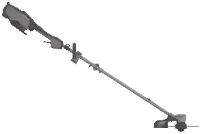 Overview of the fully assembled trimmer shaft.