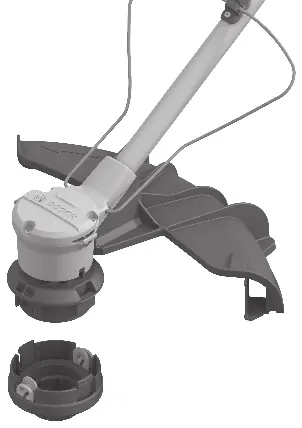 Install the trimmer line spool.