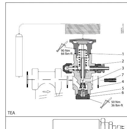 TEA valve assembly diagram