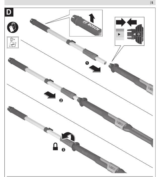 Extension pole assembly