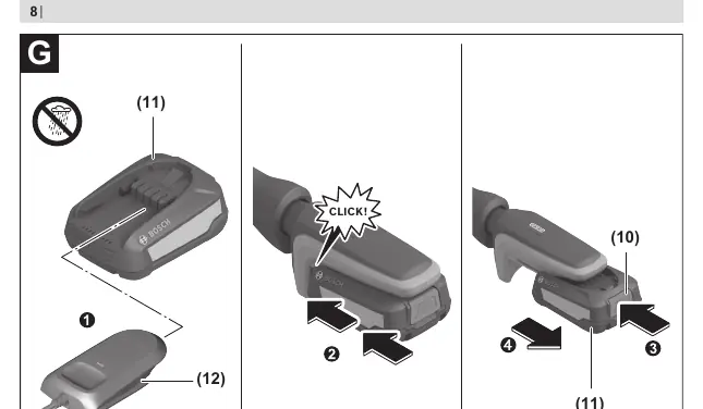 Battery insertion
