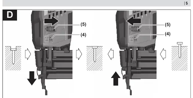 Depth adjustment