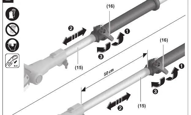 Telescopic height adjustment