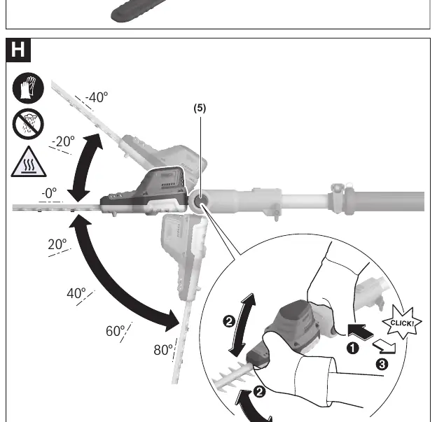 Pivoting head adjustment