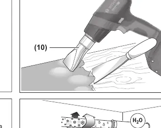Removing varnish/loosening adhesives (B)